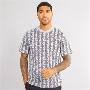Lacoste Mens T-Shirt Silver Chine/Black