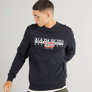 Napapijri Mens Aylmer Crew Neck Sweatshirt Black