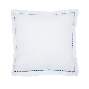 Miya Pair of Square Oxford Pillowcases, Chambray Blue