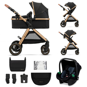 Kinderkraft Esme 3-in-1 Travel System - Pure Black