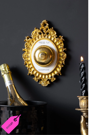Press For Champagne Wall Ornament - SECONDS