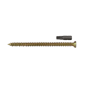 Concrete Screws 7.5 x 182mm Countersunk Torx Drive Zinc Yellow Pack of 100