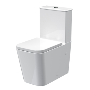 Hilderstone Modern Close-Coupled Rimless Toilet with Soft Close Seat