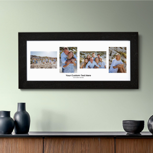 4 Photo Picture Print With Custom Text
