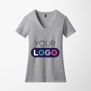 District® Women’s V-Neck Perfect Blend® CVC T-Shirt