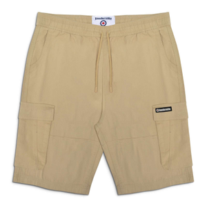 Lambretta Mens Utility Cargo Shorts - 36 / Stone