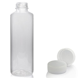 750ml Recycled Plastic Juice Bottle With Screw Cap - Natural