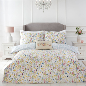Spring Flowers Reversible Printed Duvet Set