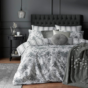 Tuileries Charcoal Duvet Cover Set