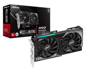 ASRock AMD Radeon RX 9060 XT Challenger OC 8GB GDDR6 Graphics Card - 90-GA5TZZ-00UANF