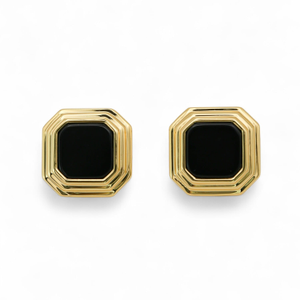 Onyx Deco Studs (one size)