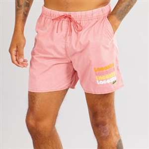Lacoste Mens Swim Shorts Sierra Red