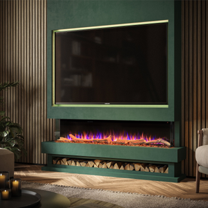 Ezee Glow Celestial 72" Electric Fire Self Build Media Wall Kit