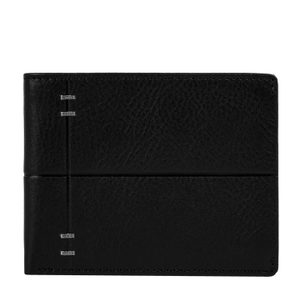 Black Leather Bifold Wallet - Poetic Justice