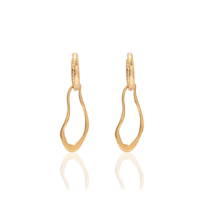 Gold Yuna Drop Hoops