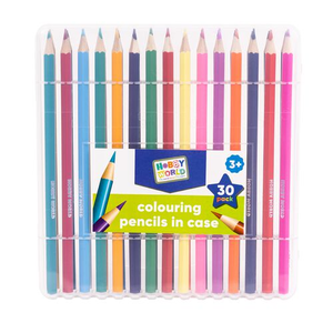 30 Pack Colouring Pencils In Case 