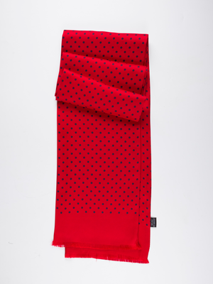 Red Birkin Silk Scarf