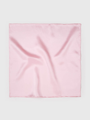 Pink 100% Silk Pocket Square