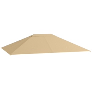 Outsunny Lona de repuesto para pérgola de poliéster de alta densidad 180 g/m² anti-UV 3x4 m