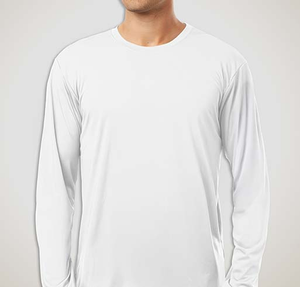 AllPro Interlock UPF 50 Long Sleeve Performance Shirt - White