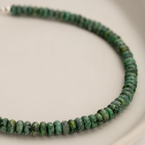 Signature Silver African Turquoise Gemstone IMERAKI Anklet