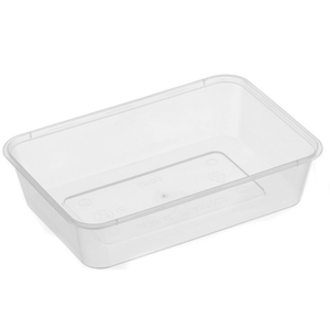 Awesome Rectangle Plastic Container Natural 500ml - 500 / CARTON