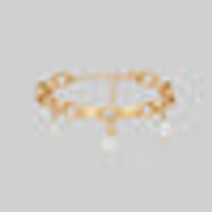 SOVEREIGN. Ornate Link Pearl Bracelet - Gold - Gold