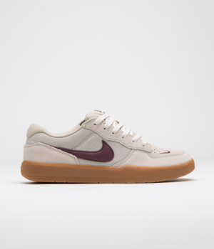 Nike SB Force 58 Shoes - Cream II / Burgundy Crush - Gum Light Brown