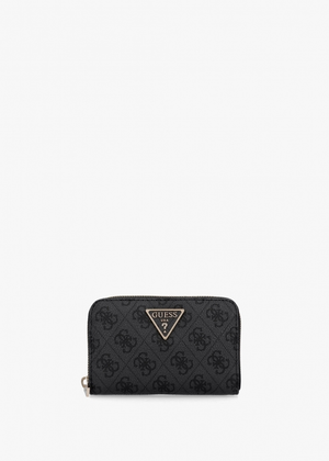 Zamira Medium Coal Logo Zip Around Wallet