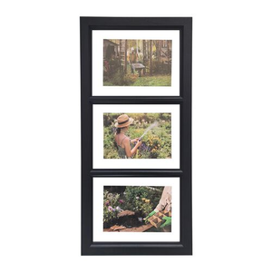 3 Multi Aperture Photo Frame Black