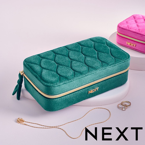 NEXT Velour Travel Jewellery Box