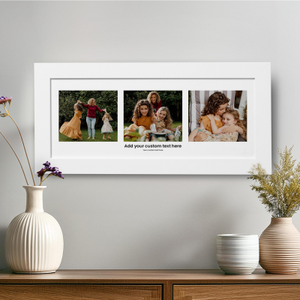 3 Photo Panoramic Picture With Custom Text