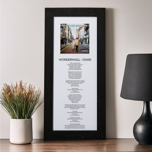 Custom Song Lyrics & Album Cover Print