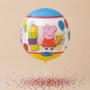 Happy Birthday Peppa Pig Orb Balloon