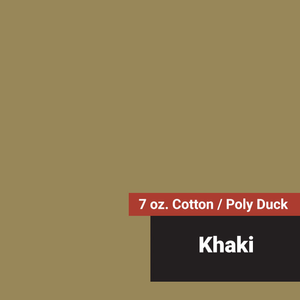 7 oz. Cotton / Poly Duck - Solid - Khaki - 58"