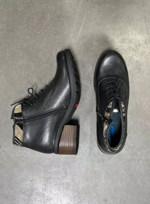 Stratton - black leather - Black, 42