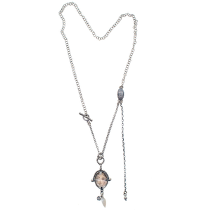 Back To The Future - Engraved Mother Of Pearl Necklace Picasso (one size)
