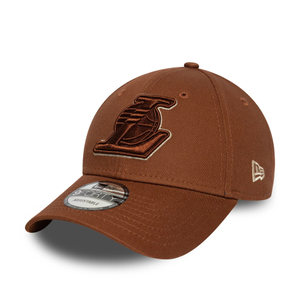 LA Lakers NBA Team Outline Brown 9FORTY Adjustable Cap