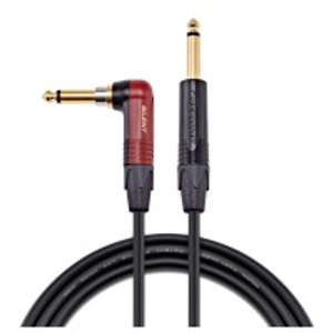 Studiospares Pro Neutrik Silent Mogami Guitar Cable Angled Jack, 5m Black