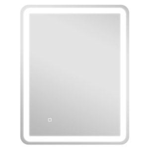 HOMCOM Espejo de Baño con Luces LED 60x80 cm Espejo de Pared Antivaho con 3 Temperaturas de Color Regulable Función de Memoria