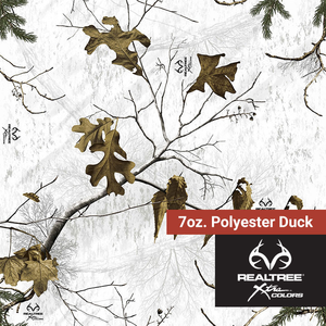 7 oz. Polyester Duck - Realtree Mini Xtra Snow - 58"