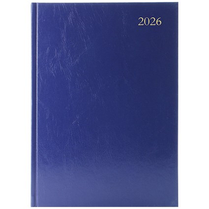 5 Star A5 Appointment Desk Diary, Day Per Page, Blue, 2026