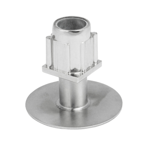 Pata regulable acero inoxidable para tubo mueble cocina 40x40mm 40x40-I, 40x40-IR