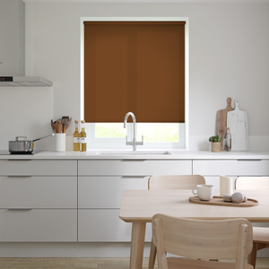No Drill Cairo Chocolate Brown Roller Blinds