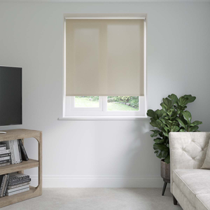 No Drill Gemini Ivory Roller Blinds