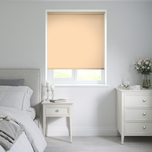 No Drill Holyrood Sand Beige Roller Blinds