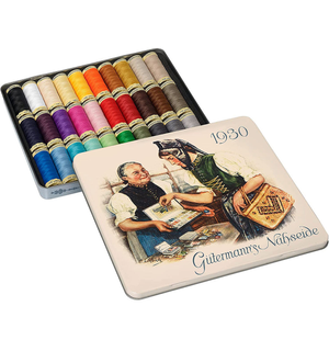 Coffret de 30 fils à coudre polyester Nostalgie 1930 Gütermann