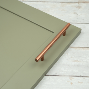 Antique Copper Cabinet Long Aged Effect T-Bar Handles in 4 Sizes - 128mm Handle