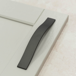 160mm Dark Grey Titanium Cabinet Curved Strap Handle