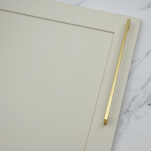 Brushed Brass Slim, Squared Bar Handles in 3 Sizes - 320mm Handle